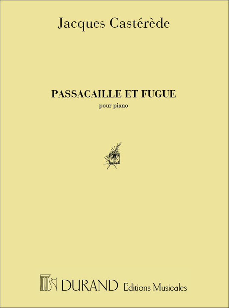 Passacaille Et Fugue Piano